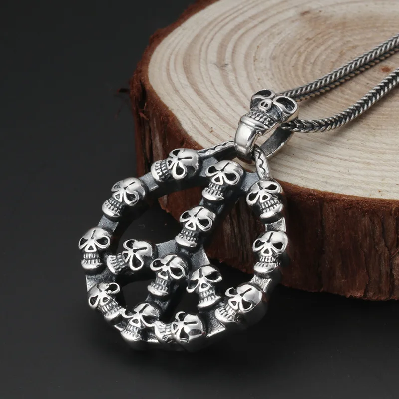 

2019 Limited Choker Necklace Restoring Ancient Ways Is Popular Personality Pendant Skulls Domineering Male Money Tai Hang Punk