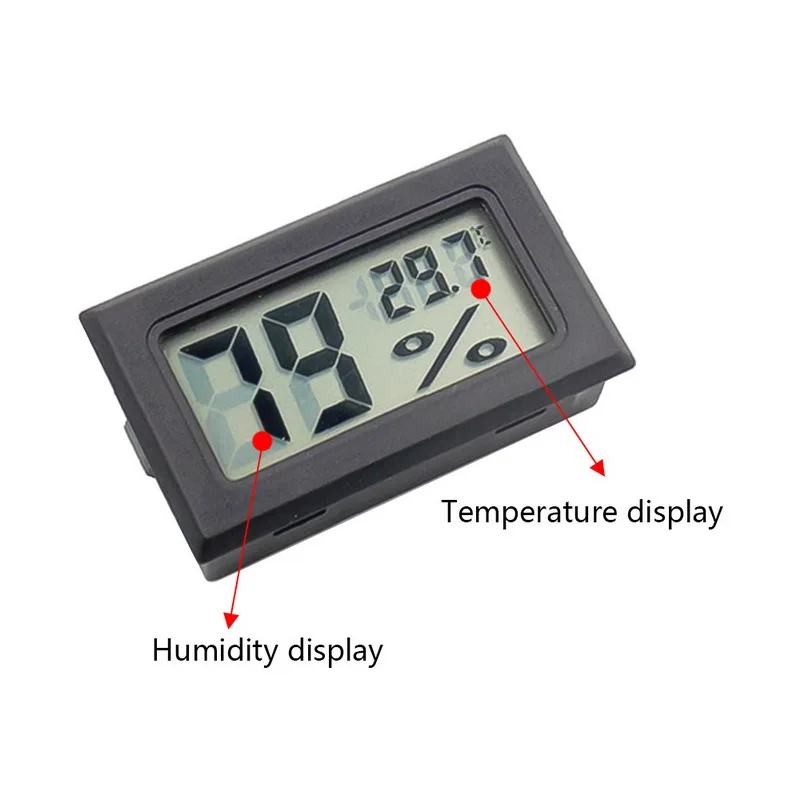 Hoomall высокое качество температура регулируемый контроль Лер автоматический термостат инкубатор управление ЖК цифровой мини термометр - Цвет: black B