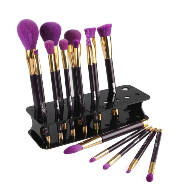 15 Pcs Makeup Brushes Holder Display Showing Shelf Rack Blending Brush