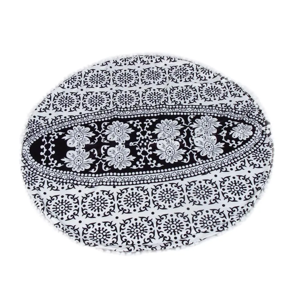Новая наволочка индийская большая Мандала подушки для пола круглая богемная Подушка декоративный чехол для подушек подушки C30518