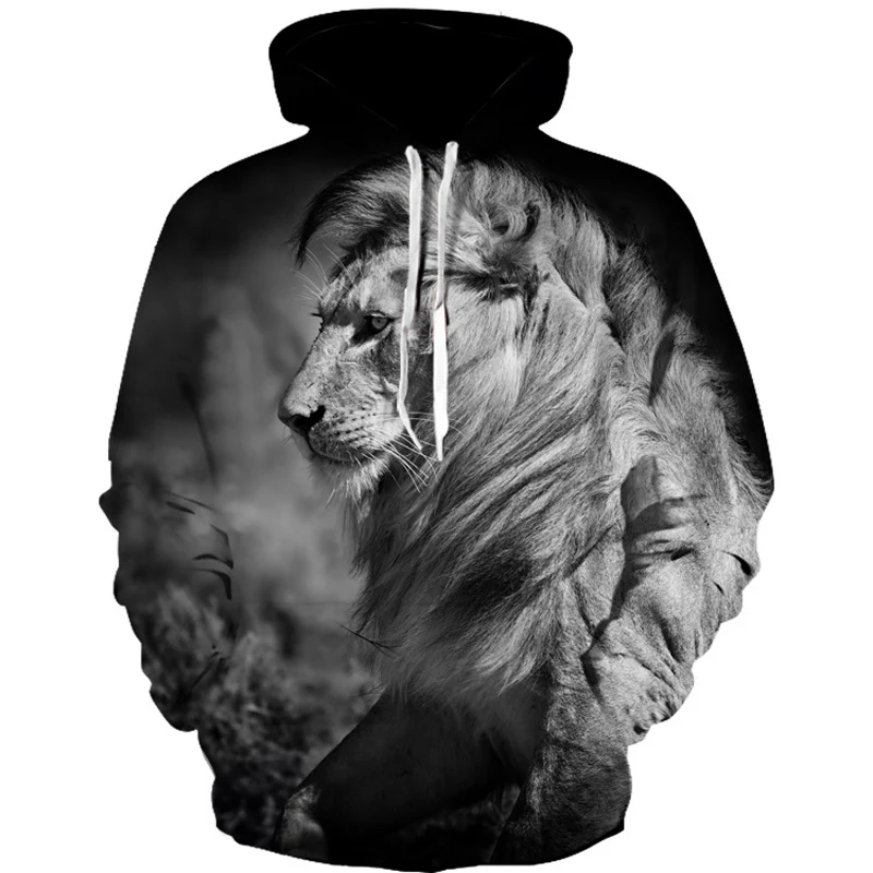 

Lion 3D Hoodies Men Long Sleeves Streetwear Loose Fit Men Sweatshirt Hip Hop Hoodie Casual Hoody Harajuku Sudaderas Para Hombre