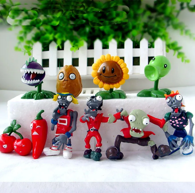 Plants VS Zombies PV Z Collection Figures plant zombies figure font b Toys b font Free