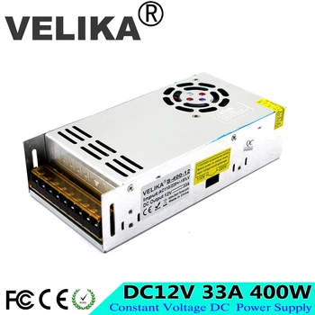 

New Arrival Regulated DC12V 33A 400W Switching power supply Driver For LED Light Strip Display AC100-240V Factory Supplier