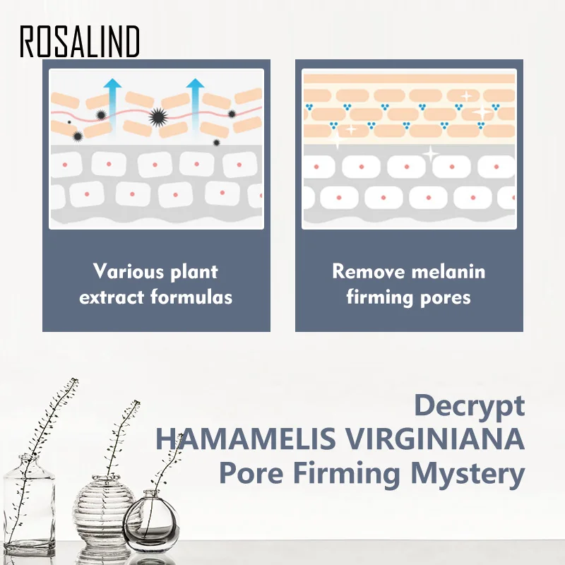 ROSALIND Комплект масок для лица Сыворотка для лица из черных точек удаляет Глубокая очистка от черных точек полоска носа пилинг усадка поры носа