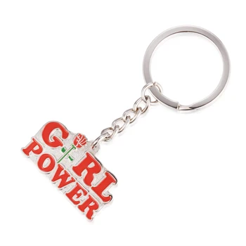 

Girl Power Key ring Woman Up Feminist Women's Strong Woman Keychain