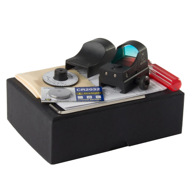 

1x22 Auto Brightness Compact Red Dot Scope Doctor 3 MOA Reflex Sight free shipping