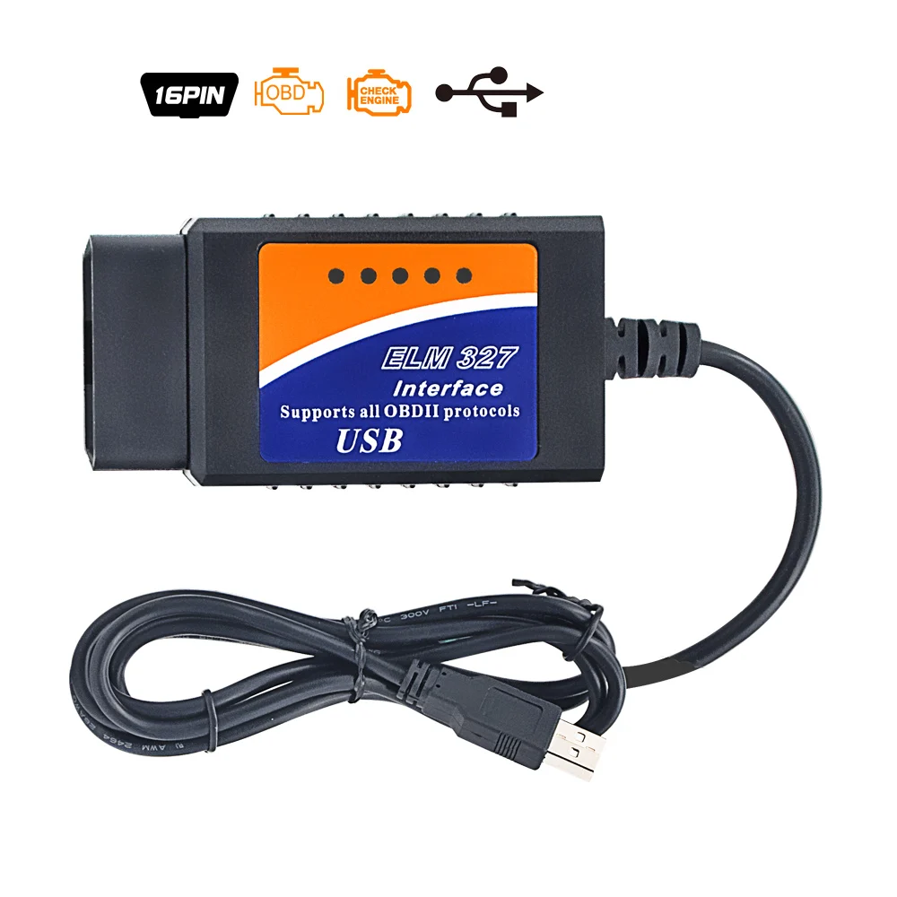 ELM327 USB V1.5 для чтения кодов Супер Мини elm 327 V1.5 Wi-Fi obd2 сканер elm327 bluetooth 10 шт./лот инструмент для диагностики авто - Цвет: USB V2.1