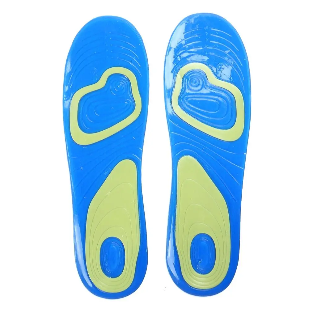 1 пара ортопедическая супинальная обувь с массажным действием силиконовые противоскользящие гелевые мягкие спортивные плоские стельки для ног