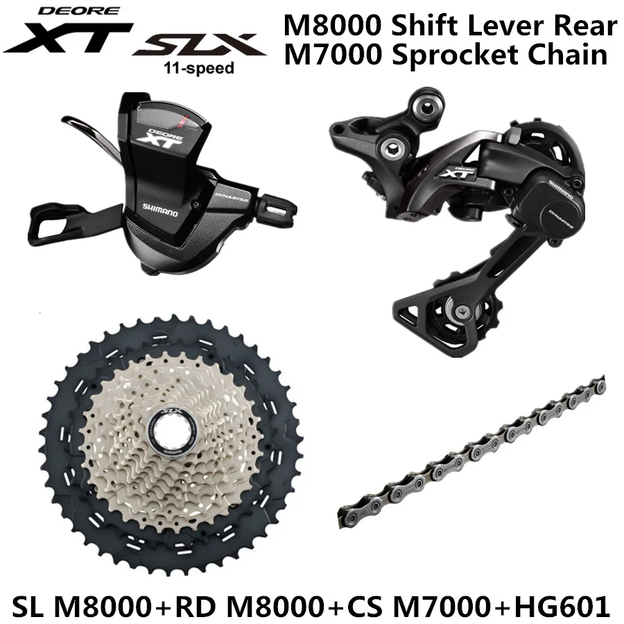 SHIMANO DEORE XT SLX M8000 Группа Комплект горного велосипеда MTB 1x11 speed SL + RD CS M7000 CN 40T 42T 46T