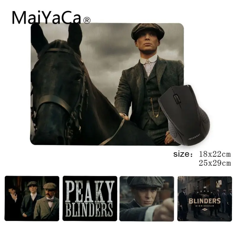 

MaiYaCa TVs and Movie Peaky Blinders Rubber Mouse Durable Desktop Mousepad Size for 25X29cm Gaming Mousepads