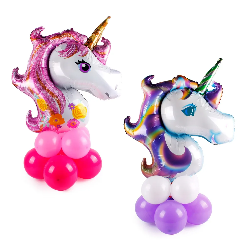 FENGRISE Rainbow Unicorn Party Table Decoration & Accessories Table Balloons Birthday Baloons Wedding Table Decoration Baby Kids