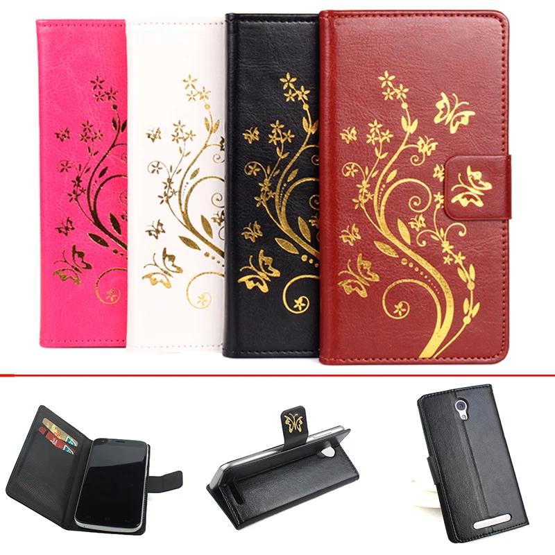 

Gold Paillette Sequin High Quality Leather Case For Doogee Valencia 2 Y100 Pro Flip Cover Doogee Y100pro With Wallet Covers