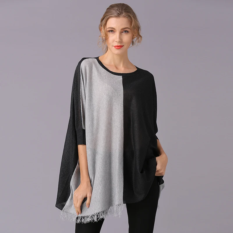 Футболка XIKOI Женская повседневная цветная с отстрочкой пуловер Новинка|women sweater