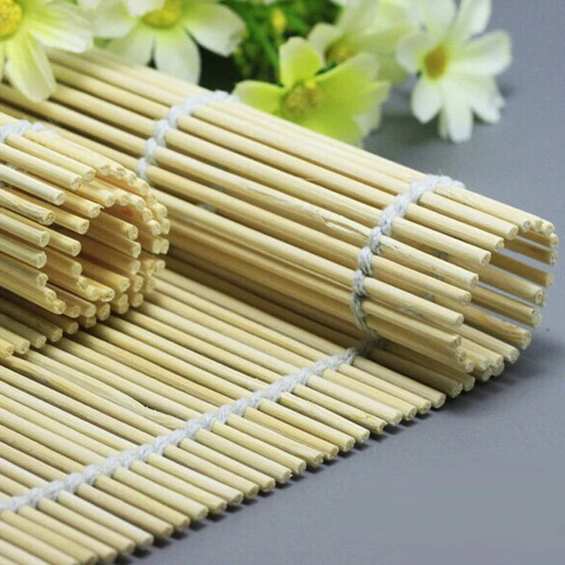 Best 3 Kinds Eco Friendly DIY Cooking Sushi Tools Sushi Rolling Roller Bamboo Material Rolling Mats Sushi Maker DIY and A Rice Paddle