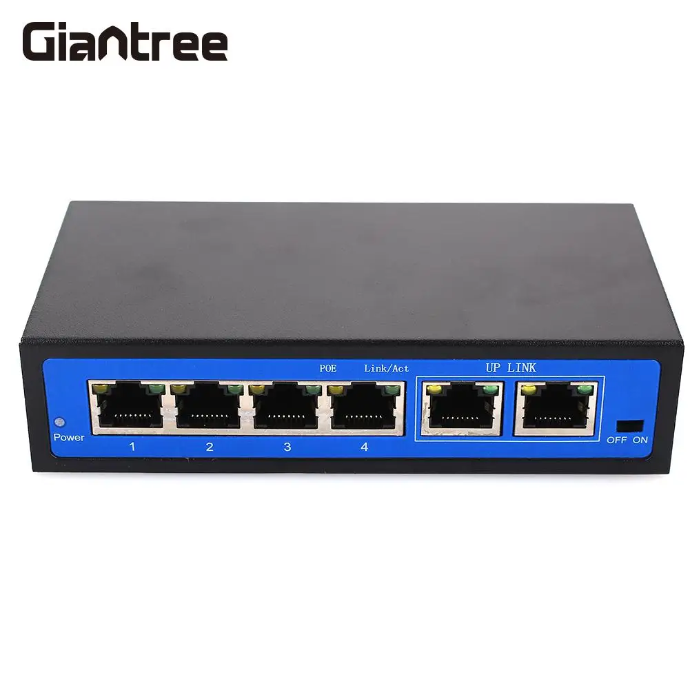 POE Switch 4 PoE Injector Poe Camera Universal Switch 10/100
