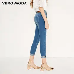 Vero Moda отбеливающие рваные укороченные узкие джинсы strech well | 318149553