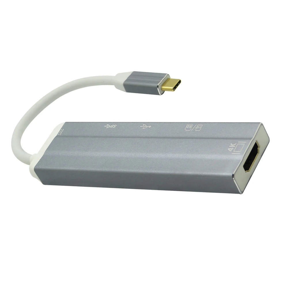 6 в 1 USB 3 C Type для 0 Hub 4K 30hz HDMI SD/TF кардридер PD зарядный адаптер S8 NS Nintendo Switch|USB-хабы| |
