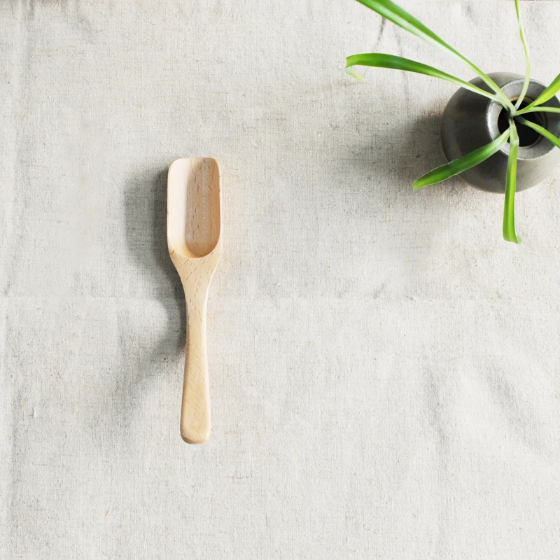Японский Стиль ручной работы Экологичные деревянная чайная ложка творческий кунг-фу Чай ложка модные креативные Чай инструменты Чай ложка