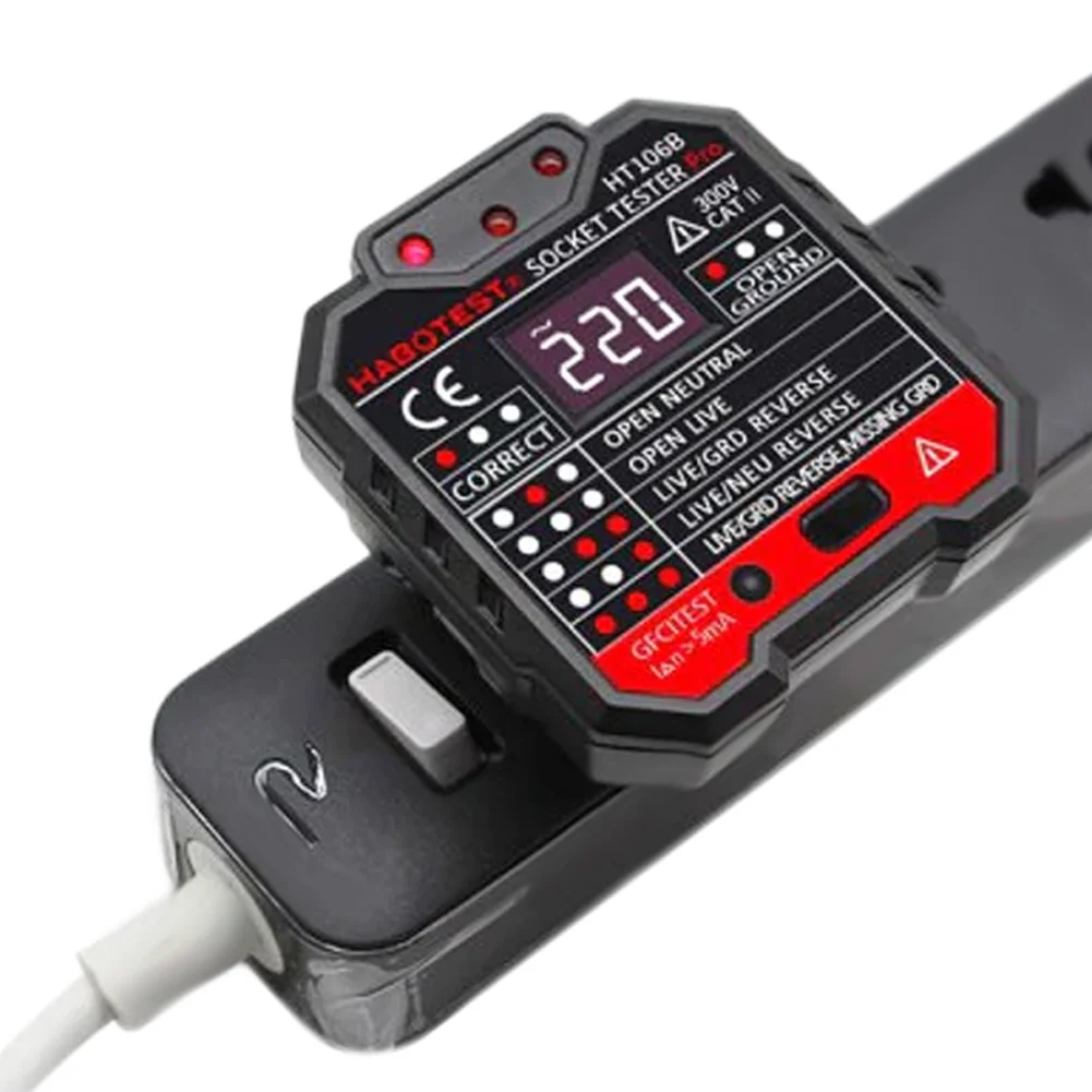 

Professional RCD Leakage Switch Detector Socket Tester with LCD Screen PAK55