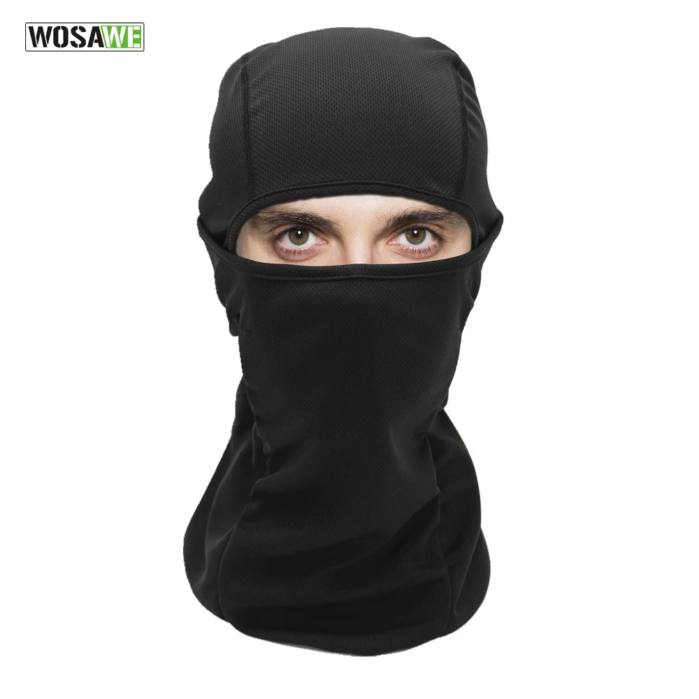 

WOSAWE Cycling Full Face Mask Breathable Training Mask Balaclava Bycycle Tactical Paintball Neck Head UV Protect Protection