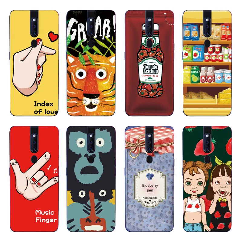 

For OPPO Reno Silicone Case Back Cover For OPPO F11 / OPPO F11 Pro Soft TPU Case