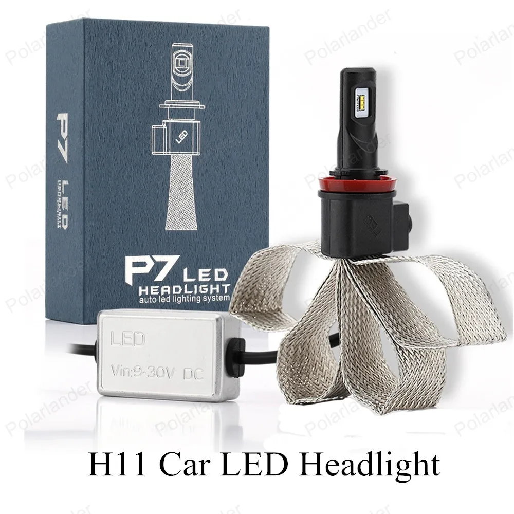 P7 H11 LED Car Headlight Fog Light 30W 3200LM 6000K Auto Headlamp Front Light Bulbs DRL Driving