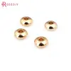 20PCS 24K Champagne Gold Color Plated Brass Wheel Spacer Beads Bracelet Beads High Quality Diy Jewelry Accessories ► Photo 2/6