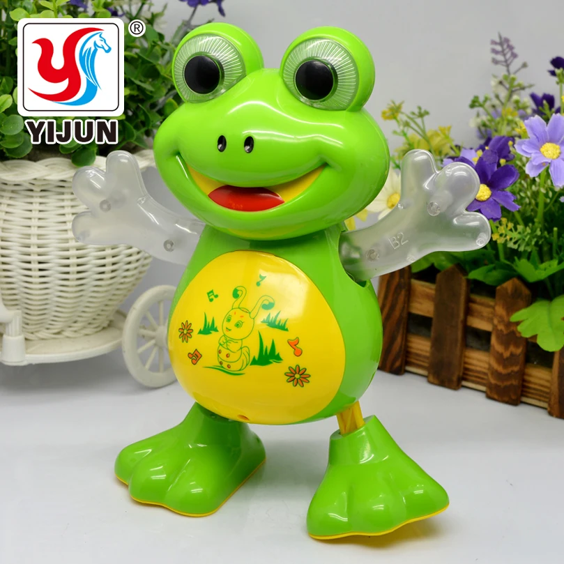 YIJUN новые электронные Танцы Лягушка Pet игрушки Робот Кукла Игрушки Light Music Универсальный интерактивные игрушки детские игрушки со дня