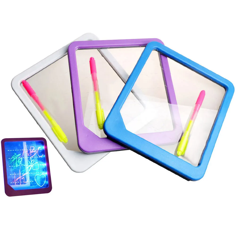 

LED Light Fluorescent Writing Board Kids Electronic Luminescent Wordpad Message Board Handwriting Pad Children Toys Gift YJS Dro