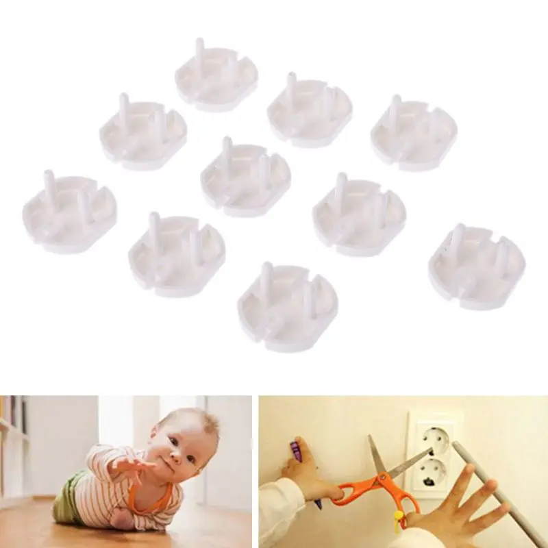 

10PCS EU Power Socket Outlet Plug Protective Cover Baby Child Safety Protector for Home Office