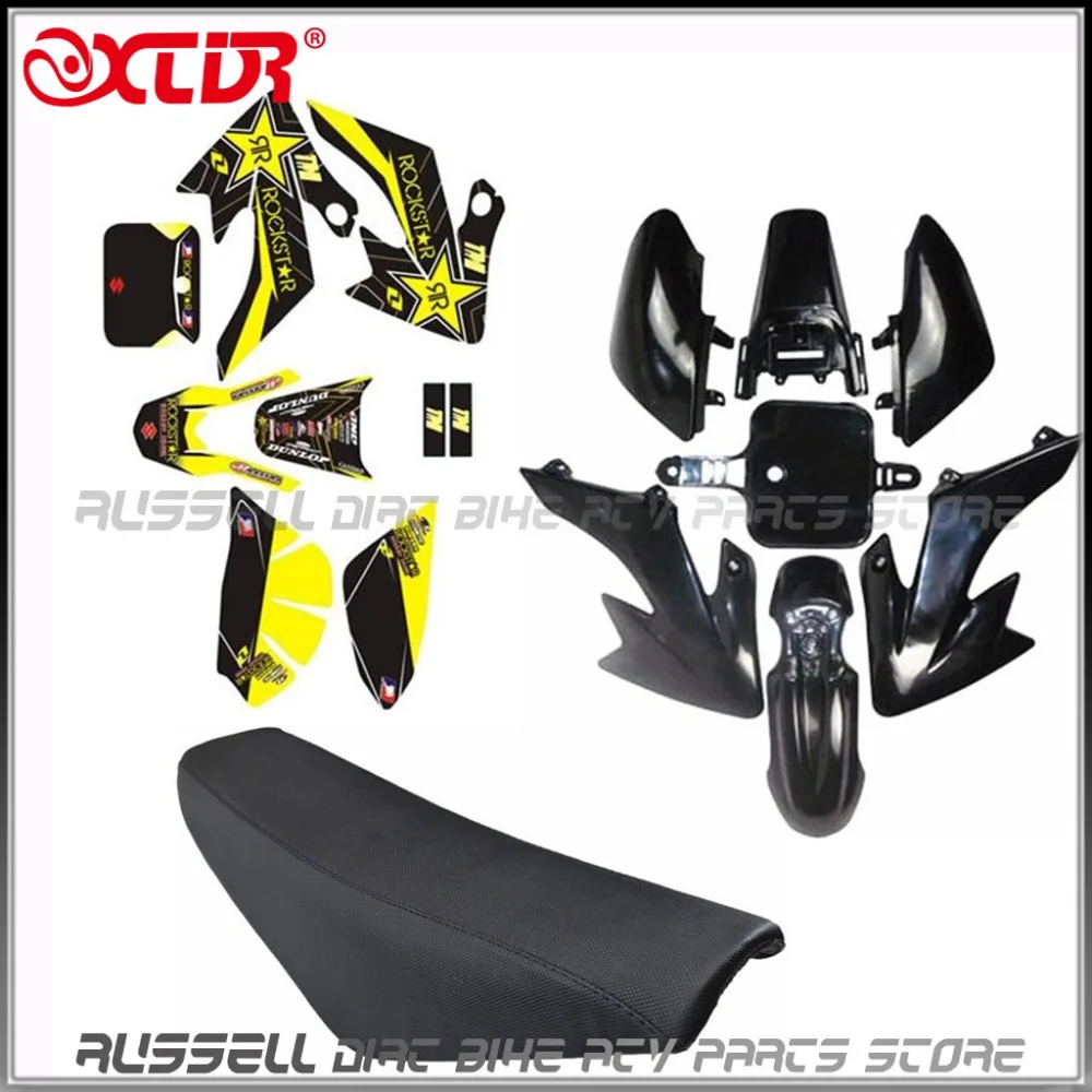 

Plastics Fender Stickers Foam Seat Kit For Honda CRF50 110cc 125cc Pit Dirt Bike