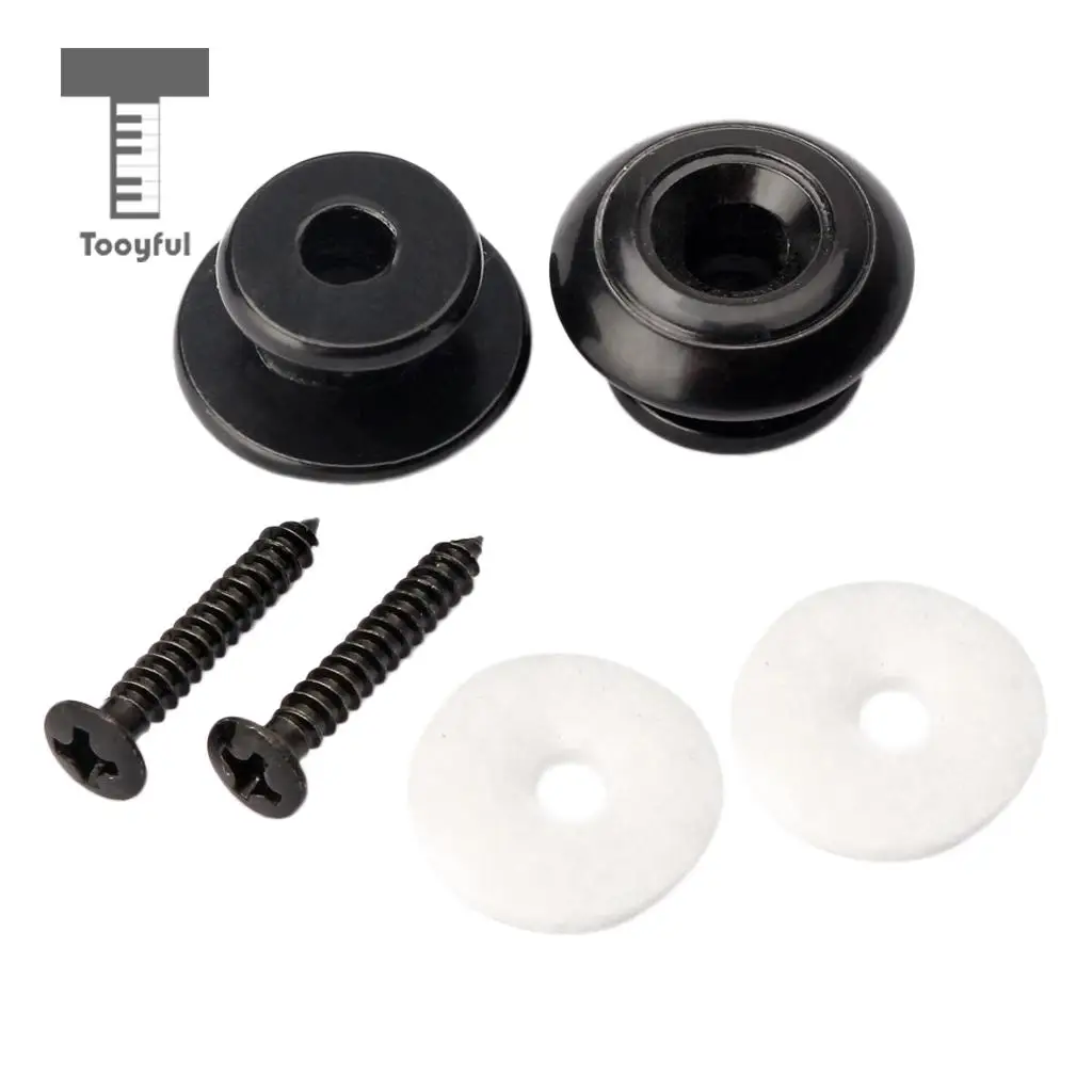 Tooyful Guitar Mushroom Head Strap Ukulele Buttons Mandolin Locks Buckle Parts
