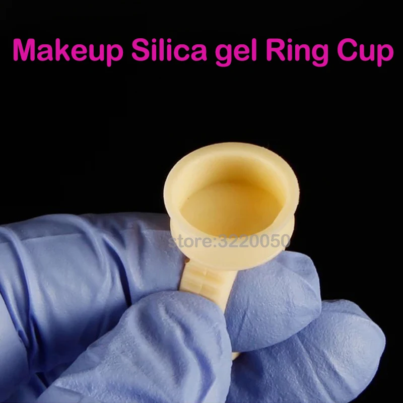 Copo de Tinta para Pigmentos de Tatuagem Ferramentas de Tatuagem Pces Descartáveis Anel Tampões Microblading Silicone Macio Tatuagem Copo Accessorie Maquiagem 1000 2 Beleza e saúde