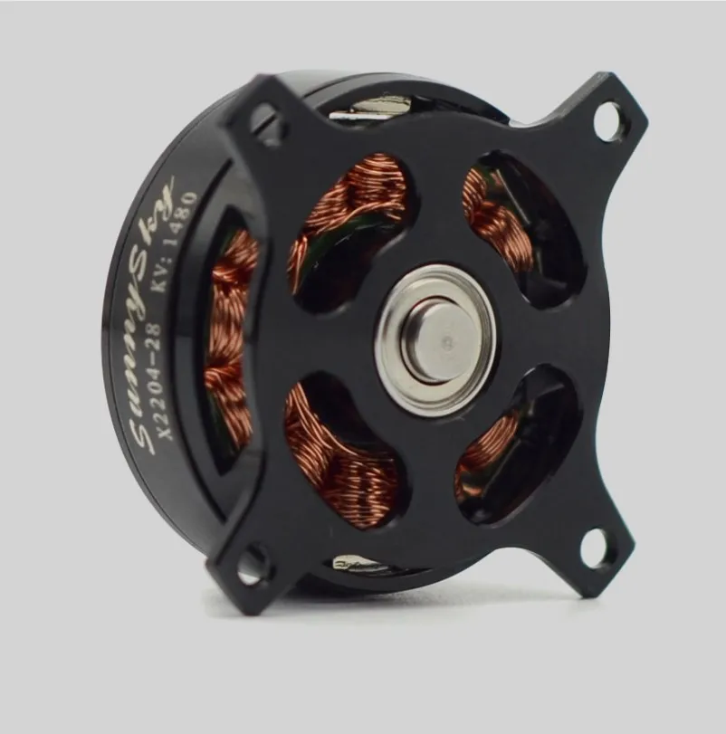 SUNNYSKY X2204 20G 2S 1800KV/1480kv 50W Brushless Motor, 340g Thrust HD8040 9047 prop thumbnail 4