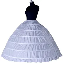 Горячая 6 Обруч Обручи Свадьба Петтикот Дешевые Свадебные Кринолин Быстрая Underskirt