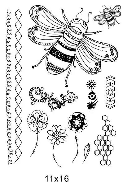 

Bee Transparent Clear Silicone Stamp Seal for DIY scrapbooking photo album Decorative clear stamps