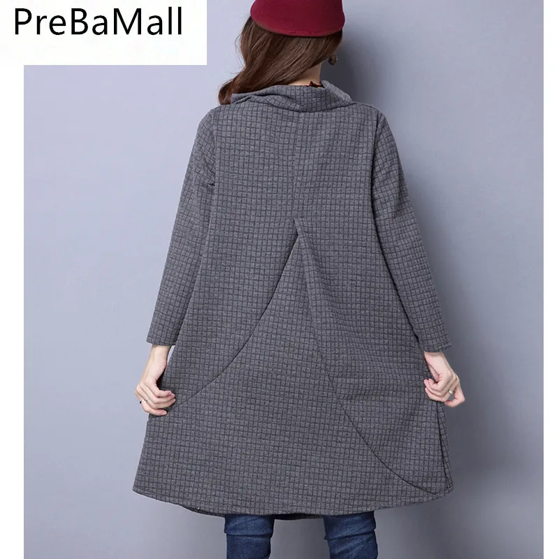 New Style Autumn Winter Maternity Dresses Long-sleeve For Pregnant Loose Solid Pregnancy Clothes Tops Vestidos Clothing B0470