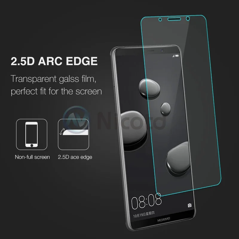 Nicotd For Huawei Mate 10 Pro Tempered glass 9H Anti-fingerprint For Huawei Mate 10Pro Screen Protector Glass Film 2.5D Screen  (4)