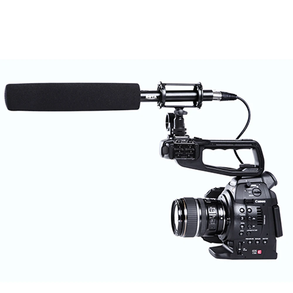 BOYA BY-PVM1000L направленный микрофон 38 см кардиоидный Конденсор микрофон для Canon Nikon sony DSLR видеокамеры трансляции фильм видео запись