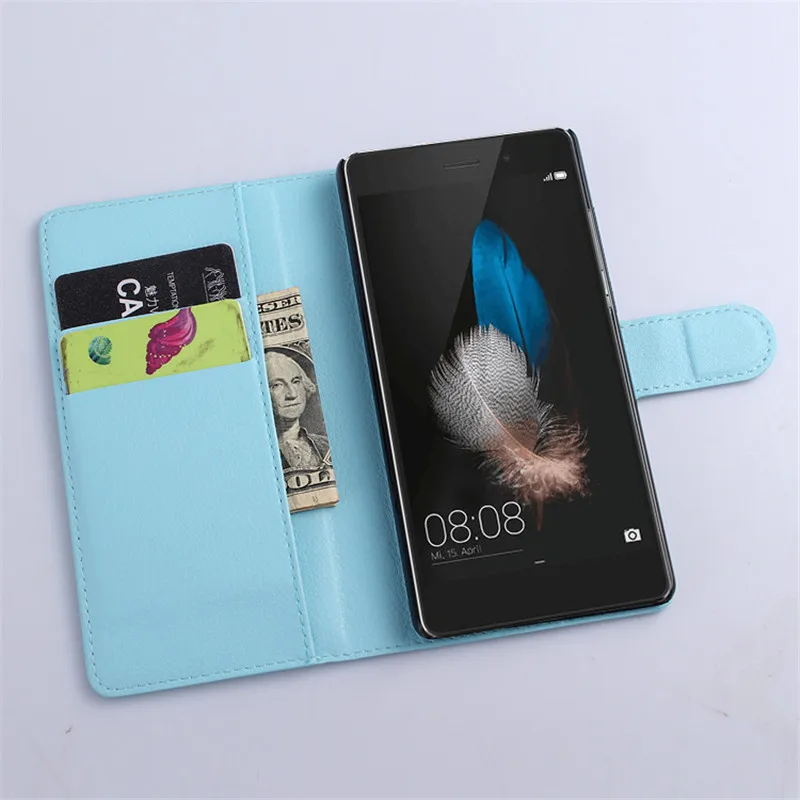 Flip Wallet PU Leather Case For Huawei Ascend P8 lite Coque Luxury Phone Bag With Stand +3 Card Holders Cover |