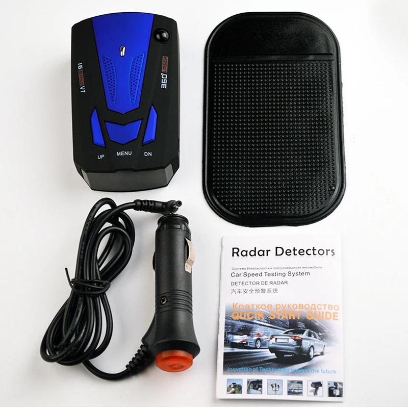 Viecar Auto 360 Degree English/Russian Car Anti Radar Detector for Vehicle V7 Speed Voice Alert Warning 16 Band LED Display