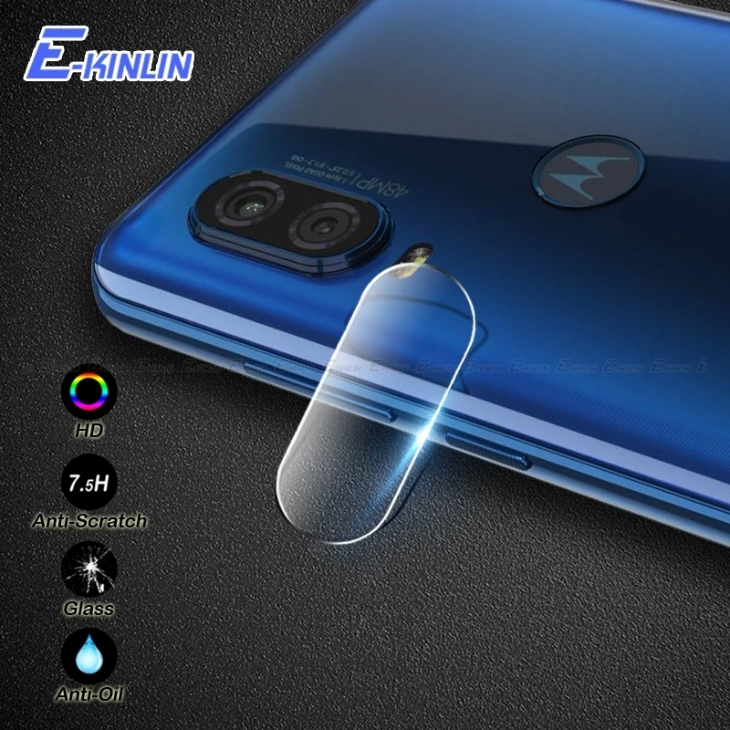

Clear Back Camera Lens Protective Tempered Glass Rear Screen Protector Film For Motorola Moto P50 P30 Play M One vision X4 E4