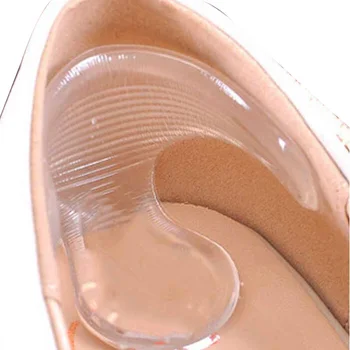 

5 Pair Transparent Silicone Insole Anti Slip Gel Pads Protector For Heels Rubbing Feet Care Pedicure Tools Gel Insoles Insert