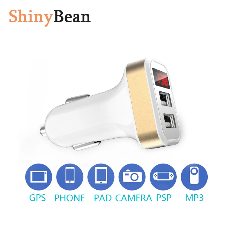 

Mini Car-Charger Adapter 3 Port 12V to 5V Bluetooth 3.1A USB Car Charger Cigarette lighter For iPhone/Android/Huawei/Sumsung