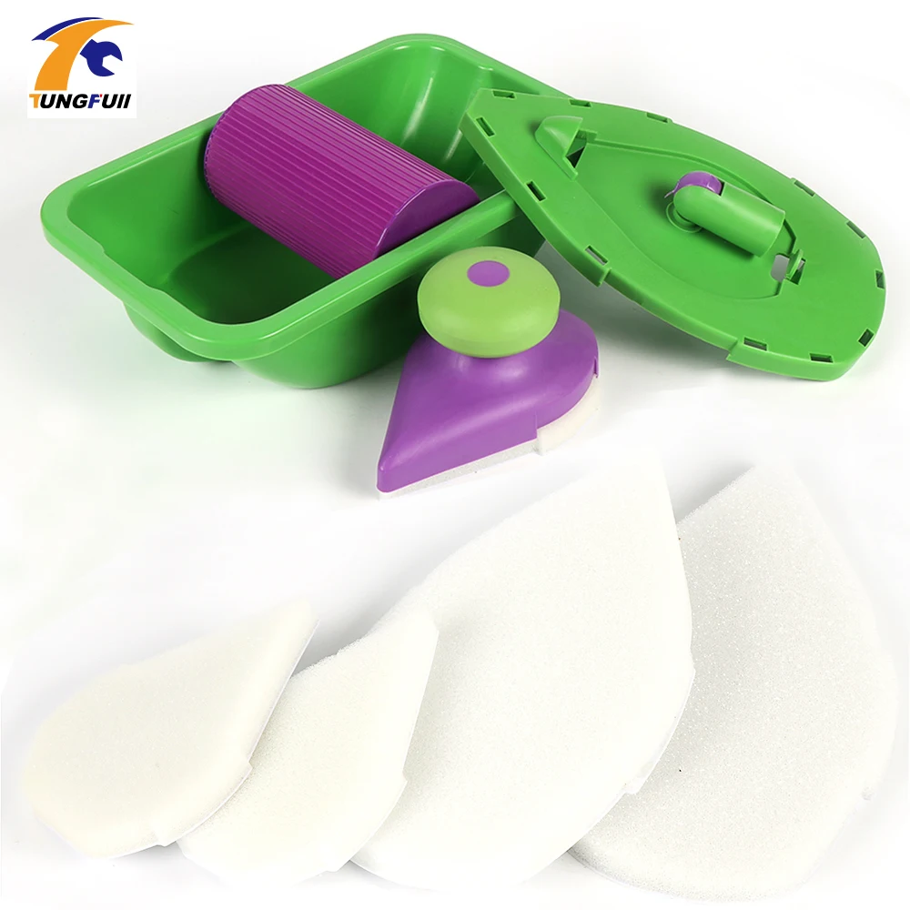 Decorative Paint Roller And Tray Set Painting Brush Paint Pad Pro Point N Paint Household Wall