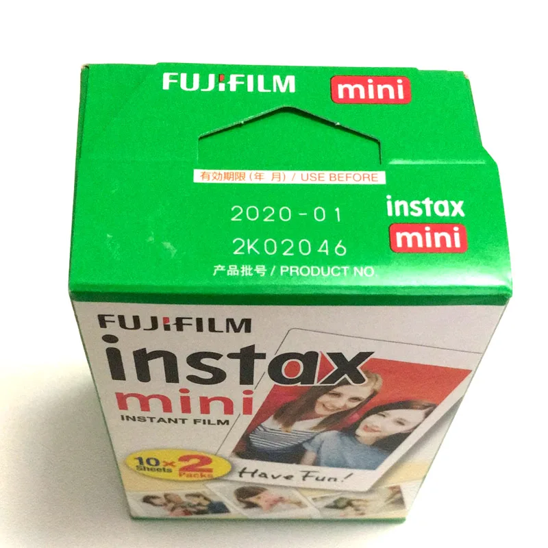 Fujifilm instax Мини пленка 20 листов белая кромка пленка для мгновенной камеры mini 9 7c 25 50s 90