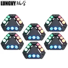 6 шт./лот свет этапа Гуанчжоу 9x12 Вт RGBW 4in1 CREE паук светодиодный LED перемещение головы светодиодный KTV освещение для дискотеки DJ