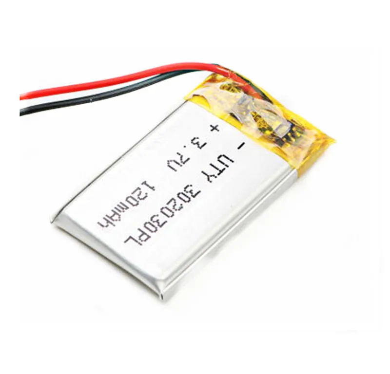 

Free Shipping 1pcs 3.7V 120mAh 302030 032030 PLIB polymer lithium ion Li-ion battery for blue tooth,GPS,mp3,mp4,toy,speaker