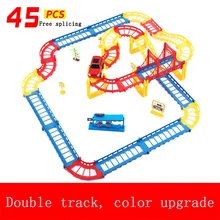 Slot Cars Fast And Furious City Racing Electric Rail Double deck automatic high-speed Car Toys Kids Hot Wheel 