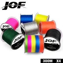 300 м JOF бренд Япония Multifilament PE плетеная леска 10LB до 82LB